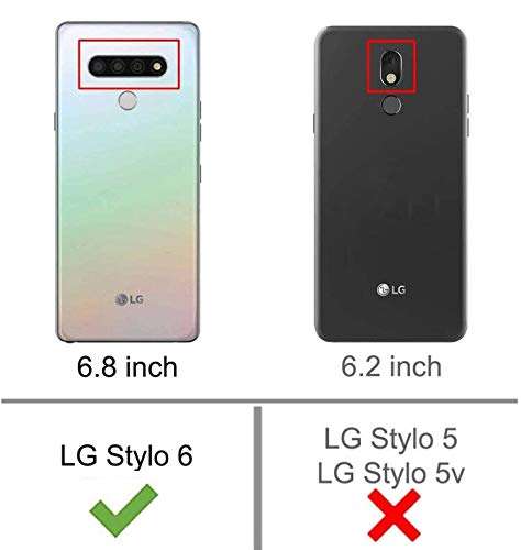 B-wishy for LG Stylo 6 Case, LG K71 Case with Kickstand Ring Holder Red Lips in Bullet Square Diamond Rivet Crystal Protective Retro Elegant Slim Shockproof TPU Cover for LG Stylo 6 2