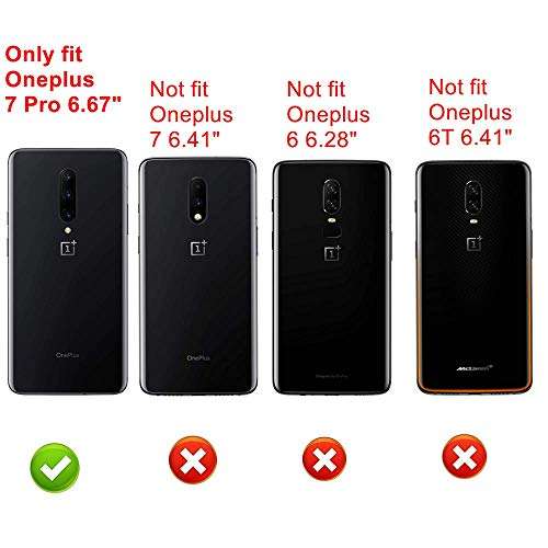 Alapmk Compatible with OnePlus 7 Pro Phone Case, OnePlus 7 Pro 5G Case, Do not Touch Pattern Design Scratch Resistant Bumper Case with 360 °Ring Kickstand for OnePlus 7 Pro Smartphone 2