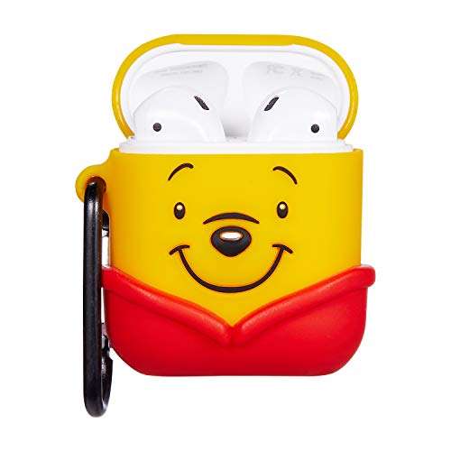 Logee Red Case for Apple Airpods 1 & 2 Charging Case,Cute Silicone 3D Cartoon Airpod Cover,Soft Protective Accessories Kits Skin with Carabiner,Character kaCases for Kids Teens Girls (Airpods 3