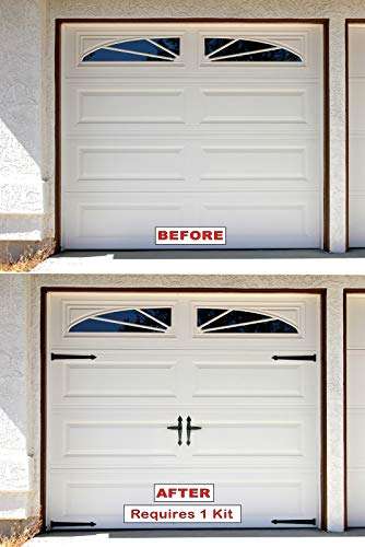 American Garage Decor - Made in USA - Decorative Accent Lever Handle Set - Magnet Mount for steel garage doors 3