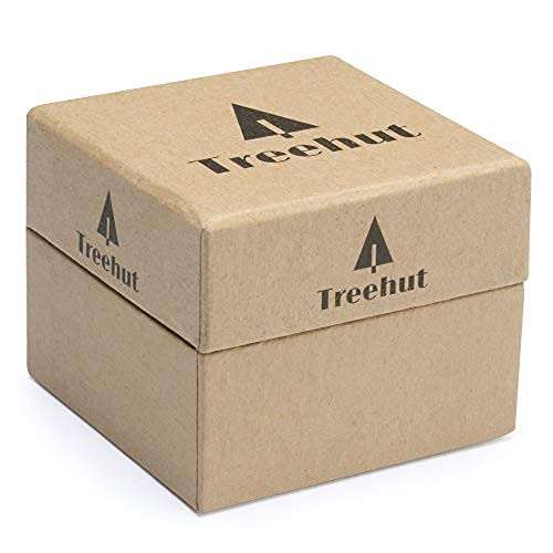 Treehut Wooden Watches for Men, Great Japanese Quartz Movement, Analog Stylish Watch with Adjustable Stainless Steel Clasp, Buckle, Leather Straps Wrist Wood Watch Made from Wood, Relojes para Hombre 2