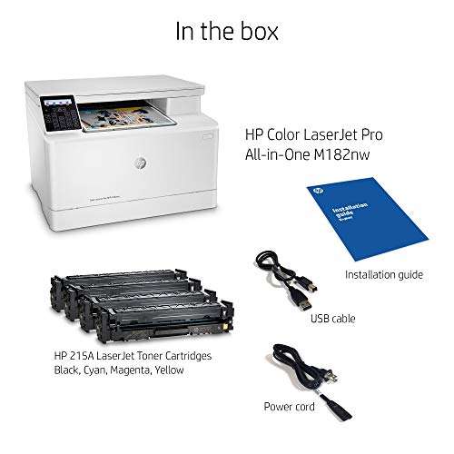 HP Color Laserjet Pro M182nw Wireless All-in-One Laser Printer, Remote Mobile Print, Scan & Copy (7KW55A) (Renewed) 5