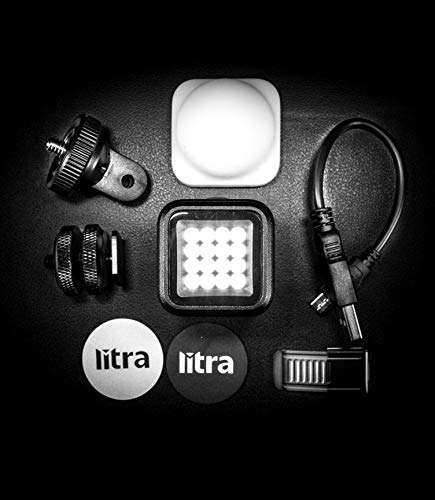Litra LitraTorch 2.0 Bike Lighting Kit Bundle with 360 Swivel Handlebar Mounts (2 Items) - Pocket Size On Camera LED Light for Photos and Videos Waterproof 20M, 810G Military-Grade - 4 Hour Battery 3