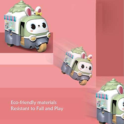 TEMSON Ice - Cream Cart Push & Go Toy for Babies Toys for Kids Cartoon Toy Vehicle for Kids, Multicolor 4
