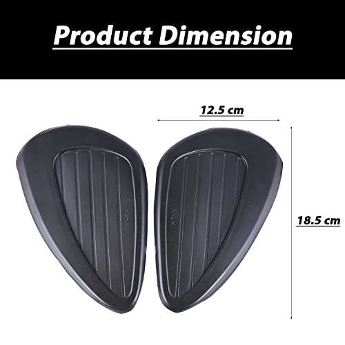 AllExtreme EXSRE29 Motorcycle Rubber Gas Tank Traction Side Pad Fuel Gas Knee Grip Decal Guard Protector Compatible for Bullet 2