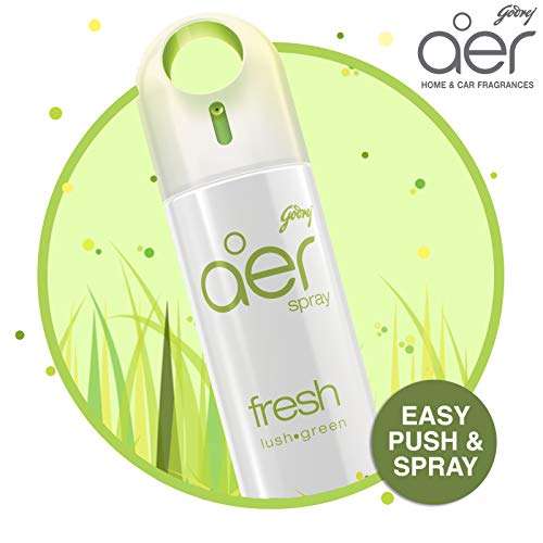 Godrej aer Spray | Room Freshener for Home & Office - Fresh Lush Green | Pack of 2 (220 ml each)| Long-Lasting Fragrance 3
