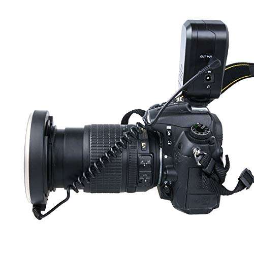 QUAN Ring Light Kit Photographic Equipment Ring Flash Accessories Circular LED Flash Light with 48 LED Lights & 6 Adapter Rings(49mm/52mm/55mm/58mm/62mm/67mm) for Macro Lens(Orange) ( Color : White ) 2