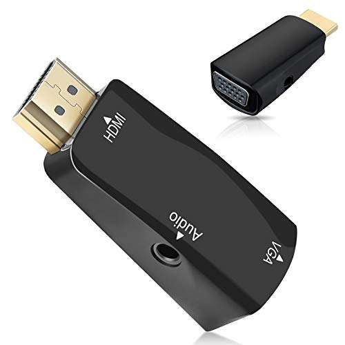 Microware 1080P HDMI Male to VGA Analog Female HDTV Video Audio Output Converter Adapter 6