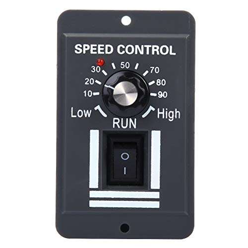 Motor Speed Controller, 400W AC Small Size High Motor Speed Governor Motor Pinpoint Regulator Forward & Backward Direction (X0520 20A) 5