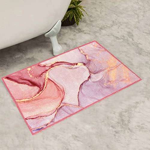 NISHOMES Marble Sparkle Antislip Bath Mat for Home and Office Use (Size 40x60 cm) Multi 1