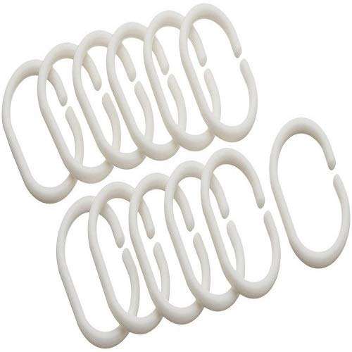 Stylista Shower Curtain Linear Design 54x84 inches with 8 Hooks Set of Two 2