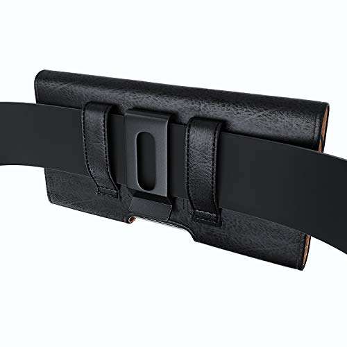 Bomea Holster for Google Pixel 7, 6a, 4a 5G, Galaxy A10e, A01, S22, Note 10, Cell Phone Belt Holder Case with Belt Clip, ID Card Storage Pouch Cover (Fits Google, Samsung Phone with Otterbox Case) 4