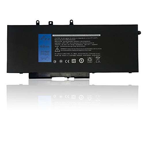 MYY GJKNX Laptop Battery Replacement for Dell Latitude 5480 5580 5280 5590 5490 E5480 E5580 E5490 E5590 Precision 15 3520 3530 Series GD1JP 0GD1JP DY9NT 0DY9NT 5YHR4 451-BBZG [7.6V 68Wh 8500mAh] 1
