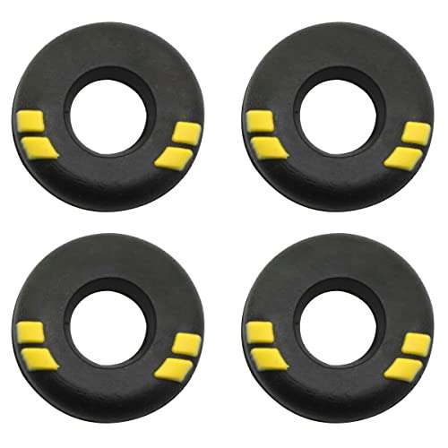 ZRM&E 4pcs Tennis Racquet Dampeners Natural Rubber Tennis Racket Damper Shock Absorber, Black 1