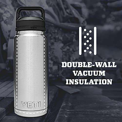 YETI Rambler 26 oz Bottle, Vacuum Insulated, Stainless Steel with Chug Cap, Alpine Yellow 2