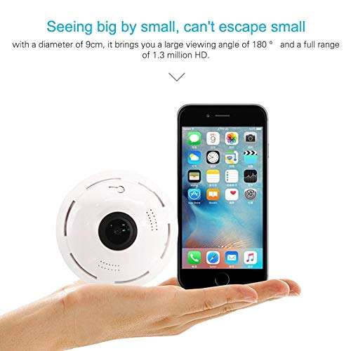 KINGONE Ruijuxin 360 Degrees Fisheye Panoramic WiFi Camera 960P Plate Monitoring Camera Without Memory 4
