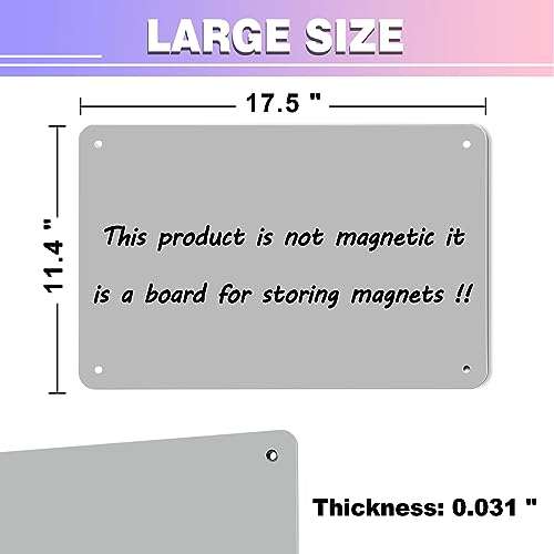 Metal Magnetic Board 1Pack(Silver) 2