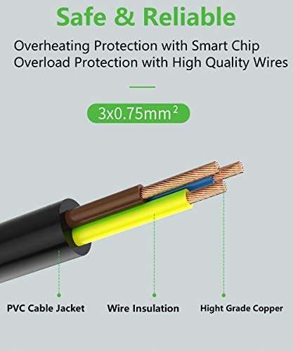 Notebook Computer Laptop Charger Spare: IEC-60320 IEC320 C5 to NEMA 5-15PQ 4