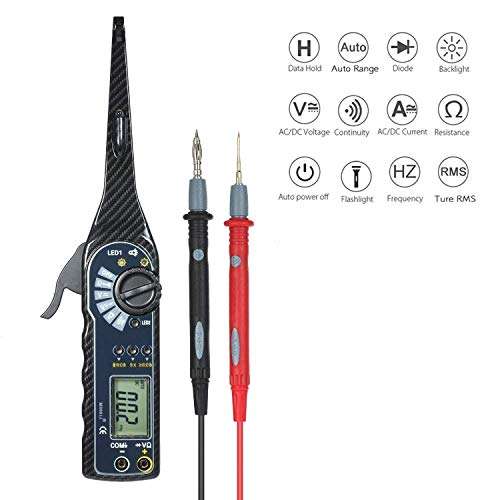 YYONGAO Multimeter Multi-Function Auto Circuit Detector Power Circuit Probe Kit Car Electric Circuit Voltage Tester Multimeter Car Diagnostics Tools 3