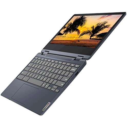 Lenovo Flex 3 Chromebook 2-in-1 11.6" HD Touchscreen Convertible Laptop Computer for Home and Education, 8-Core MediaTek MT8183, 4GB RAM 64GB eMMC + 128GB SD Card, WiFi 5, Bluetooth, Webcam, Chrome OS 3