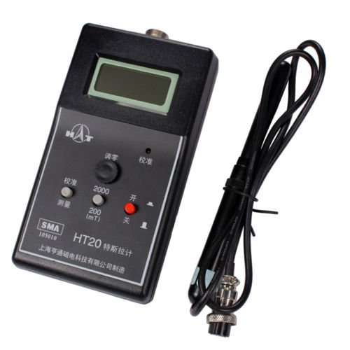 Gauss Meter Handheld Tesla Meter Fluxmeter Surface Magnetic Field Tester HT20 2