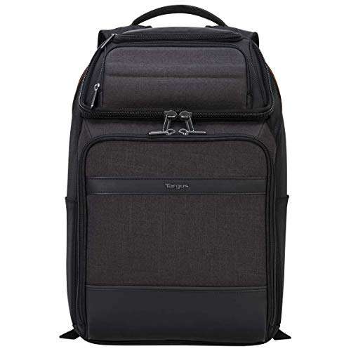 Targus CitySmart EVA Pro Travel Business Commuter and Checkpoint-Friendly Backpack with Protective Sleeve for 15.6-Inch Laptop, Gray (TSB895)