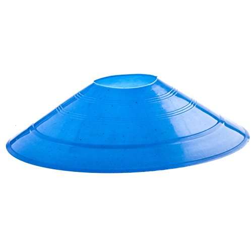 Prextex 40-Pack Soccer Cones w/Holder | Sports, Athletic, Football, Basketball, Soccer Training Equipment Flat Disc Cone | Safety Cones Drills, Kids Agility Practice, Game Coaching | Indoor&Outdoor 6