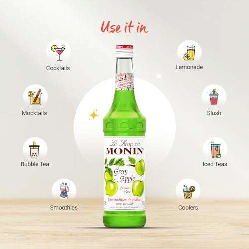 Monin Green Apple Bottle, 700 ml 2