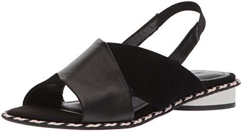 Kelsi Dagger Brooklyn Women's Saline Flat Sandal, Black, 8 M US