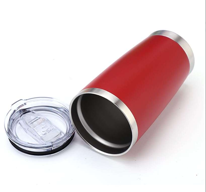 Generic 20 oz Stainless Steel Tumbler Powder Coated with Slide lid in Royal Blue 4