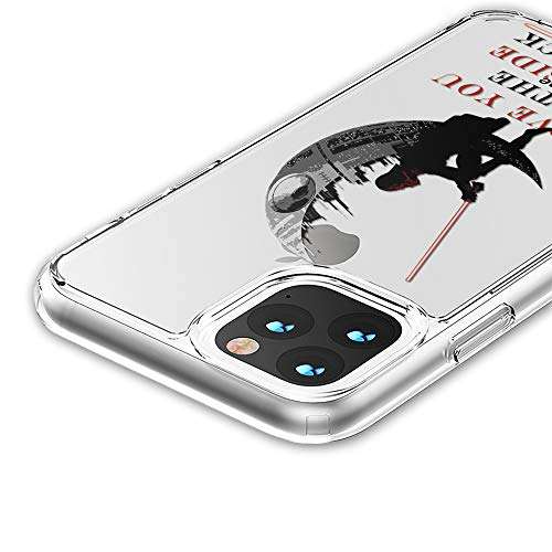 Star Darth Vader Clear case Compatible with iPhone 12 Pro max Mini 11 Xr X 7 8 Plus SE Compatible with Galaxy s20 S20+ Ultra and Others Silicone Hybrid Cover SN 13 Wars (for iPhone 12/12 Pro) 3