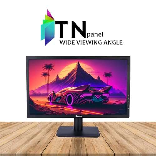 HASONS Trading Monitor, Monitor for Gaming Computer, 21.5 Inch (54.61 cm) Full HD (1080p), TN Panel Monitor Full LED I 100Hz Refresh I 250 Nits I HDMI & VGA Ports with HDMI Cable I HASONSTN222 4