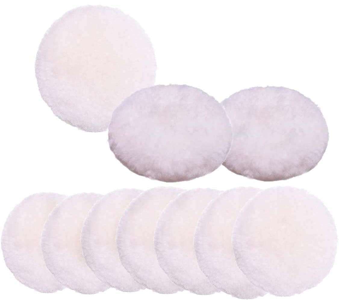Diy Crafts 11224 6229 Artificial Wool Buffing Pad Cars Detailing Polish Back Buff Shining, Multicolor