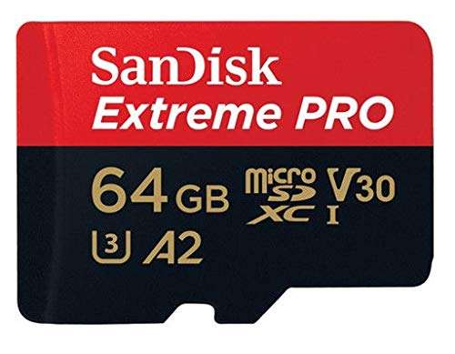 SanDisk 64GB Micro SDXC Memory Card Extreme Pro (2 Pack) Works with GoPro Hero 9 Black Action Camera U3 V30 4K Class 10 (SDSQXCY-064G-GN6MA) Bundle with 1 Everything But Stromboli TF & SD Card Reader 3