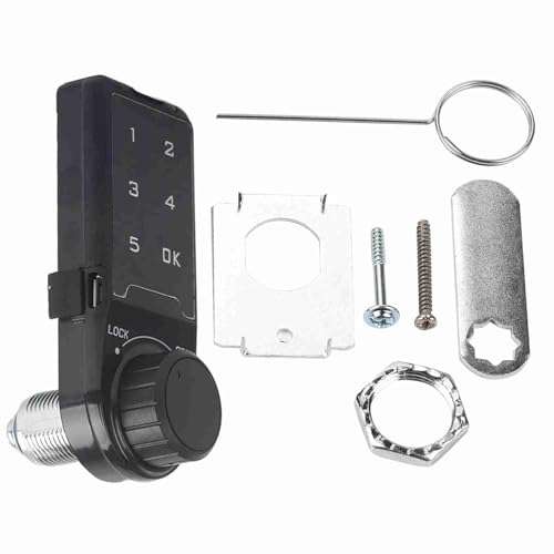 Code Security Lock Touch Digital Keypad Electronic Deadbolt Lock Password Key Access Lock Security Cabinet Coded Locker (L=30) 5