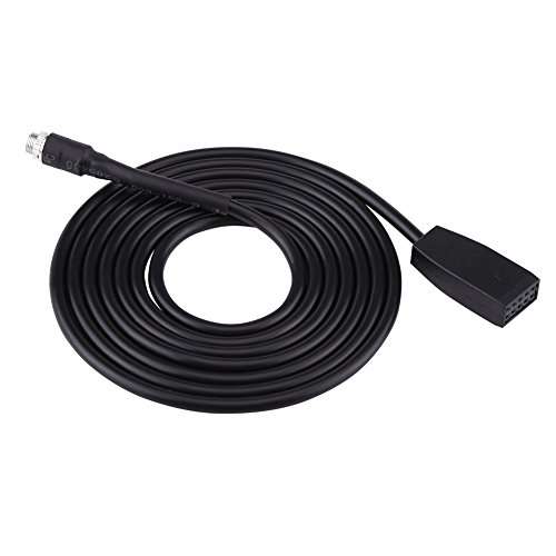 Keenso 3.5mm Female Aux Adapter Cable, Car Aux Female Jack Adapter Cable for E46 320i 320ci 320cic 323i 323ci 325i 325ci 325cic 328i 328ci 328cic 4