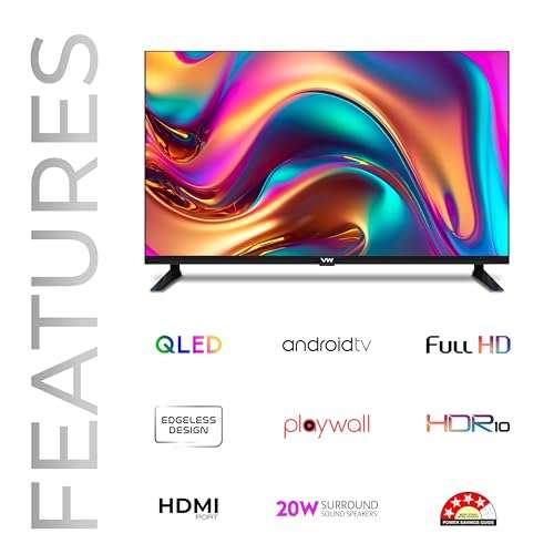 VW 109 cm (43 inches) OptimaX Series Full HD Smart QLED Android TV VW43AQ1 2
