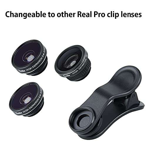 Kenko REAL PRO Multi-Coated Glass REAL PRO 0.6x Wide Angle + Macro Clip Lens for Mobile Devices, Black (KRP-065WM) 6