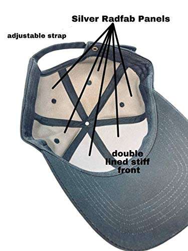 EMF Protection Dad Hat Block Radiation WiFi Blocking Baseball Cap Using Silver Micro Threads. Blocks Waves from Cell Phones! 5