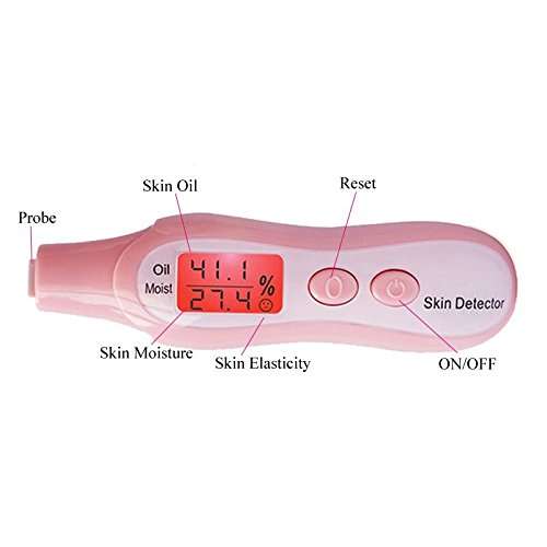 LCD Digital Facial Skin Moisture Oil Sensor Tester Analyzer Fluorescer Detector Machine With LED Backlight Indicator 3