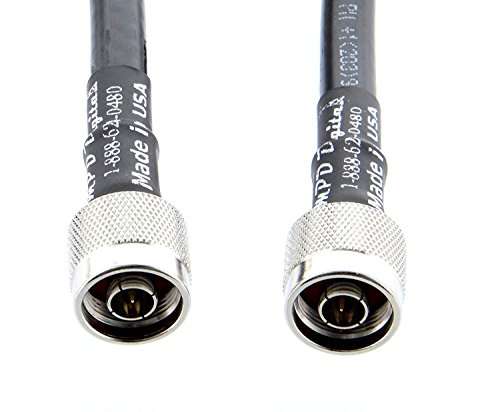 MPD Digital I LMR400 Ultraflex Times Microwave Coaxial Cable I Nmale to Nmale Connectors I Low Loss RF Coaxial Cable I CB, Ham Radio, Transmitters, Antenna I 10ft 1