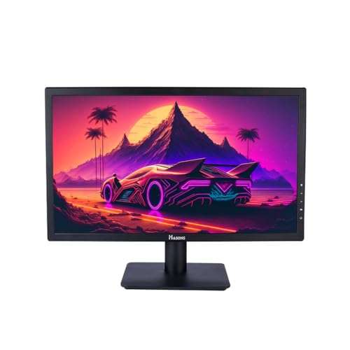 HASONS Trading Monitor, Monitor for Gaming Computer, 21.5 Inch (54.61 cm) Full HD (1080p), TN Panel Monitor Full LED I 100Hz Refresh I 250 Nits I HDMI & VGA Ports with HDMI Cable I HASONSTN222 1