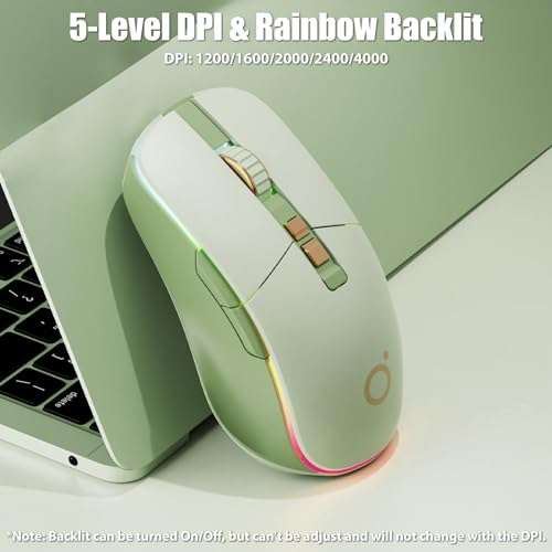 TISHLED Tri-Mode Wireless Gaming Mouse with TrI-Mode Numpad 4