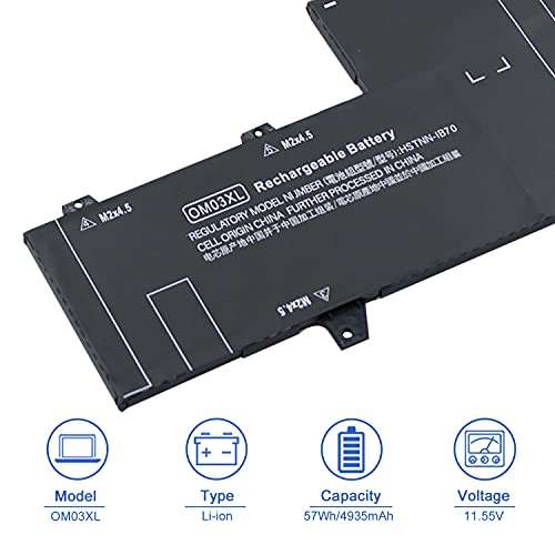 JOTACT OM03XL 863280-855 Laptop Battery Compatible with HP EliteBook x360 1030 G2 13.3" Y8Q67EA Y8Q89EA Z2W62EA Series 863167-171 863167-1B1 HSTNN-IB70 HSN-I04C HSTNN-IB7O OMO3XL 0MO3XL OM03057XL 2
