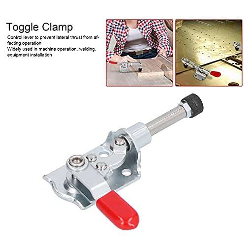 Push Pull Toggle Clamp Quick Release Toggle Clamp, Heavy Duty 40kg/88lbs Hand Tool Push Pull Toggle Testing Jig Accessories, Solid Stainless Steel Toggle Stroke Clamp 3