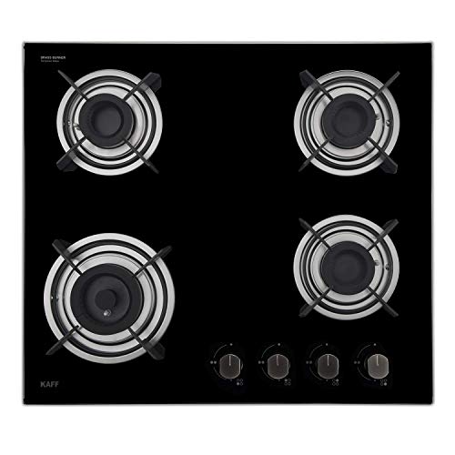 Kaff 4 Burner Glass Hob (Black, HBR 604A), 1 Piece