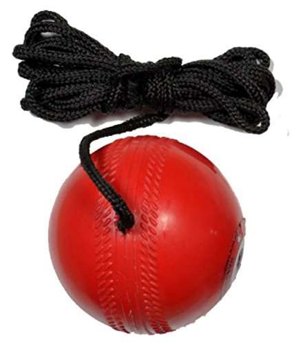 TIMA Hanging Rubber Cricket Practice Ball, Standard (Red) 4