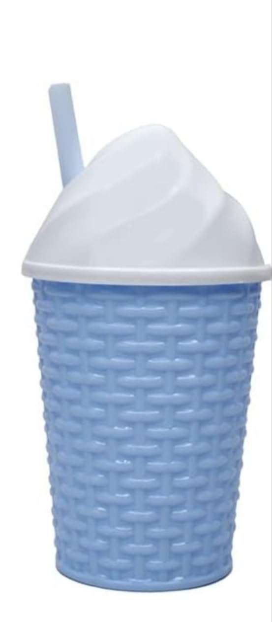 Softy Shape Sipper Cup with Straw Sipper Glass Water Bottle Tumbler with Lid 3