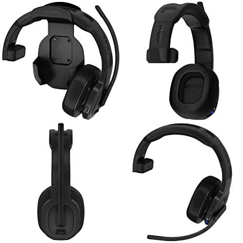 Wearable4U Garmin dezl Headset 100, Single-Ear Premium Trucking Headset, Active Noise Cancellation, Superior Battery Life and Memory Foam Ear Pads PowerPack Bundle 2