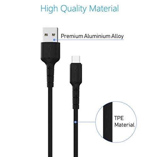 Portronics Konnect Star POR-167 Charge & Sync Function 1.2M Micro USB Cable(Black) 3